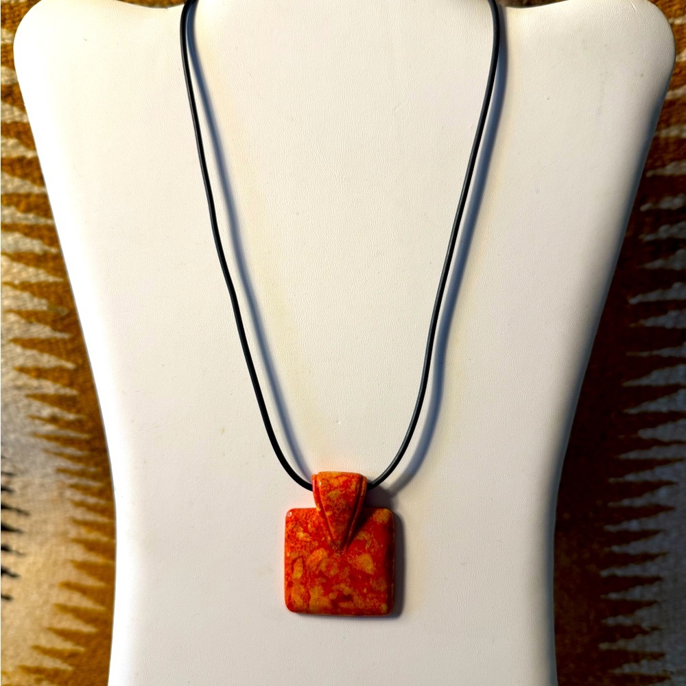Jay King Vintage Orange Coral Necklace